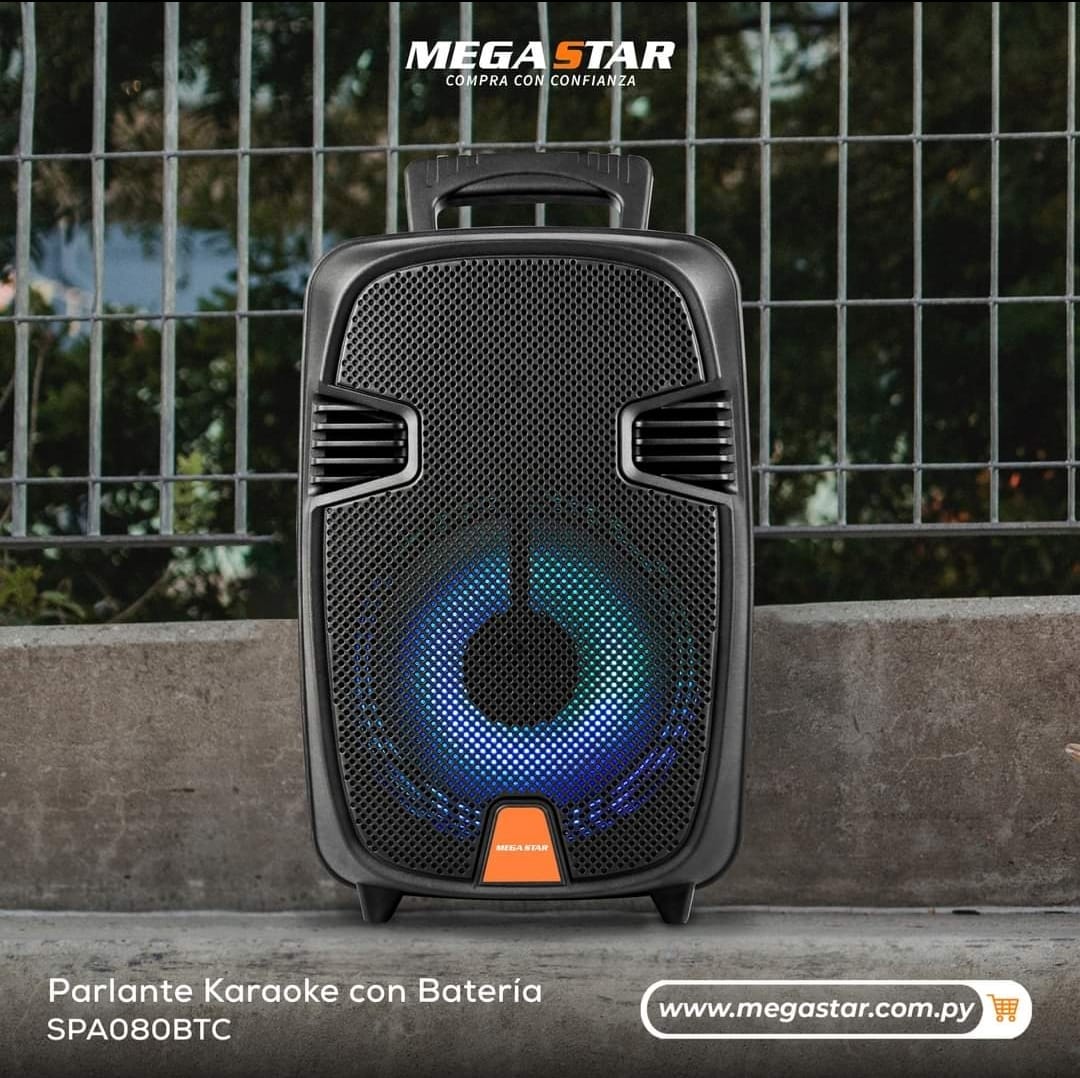 Parlante MegaStar con micr&oacute;fono 