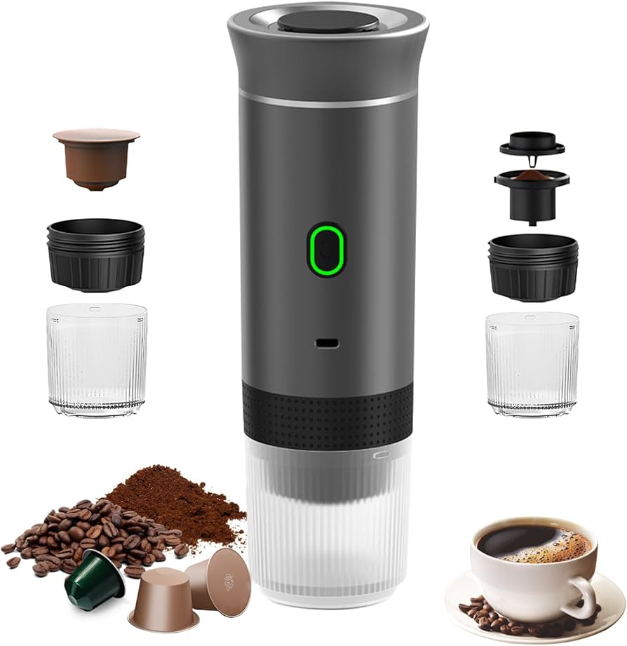 Cafetera espresso port&aacute;til 3 en 1