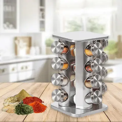 PORTA CONDIMENTOS INOXIDABLE 16 POTES